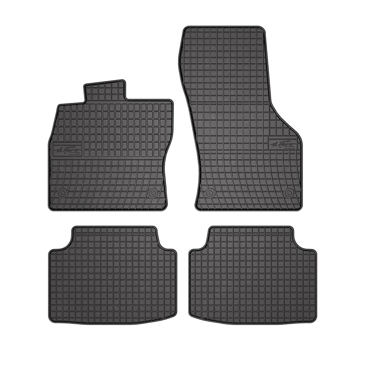 Volkswagen Passat Floor Mats - Omac - El Toro Rubber - Black - 2014